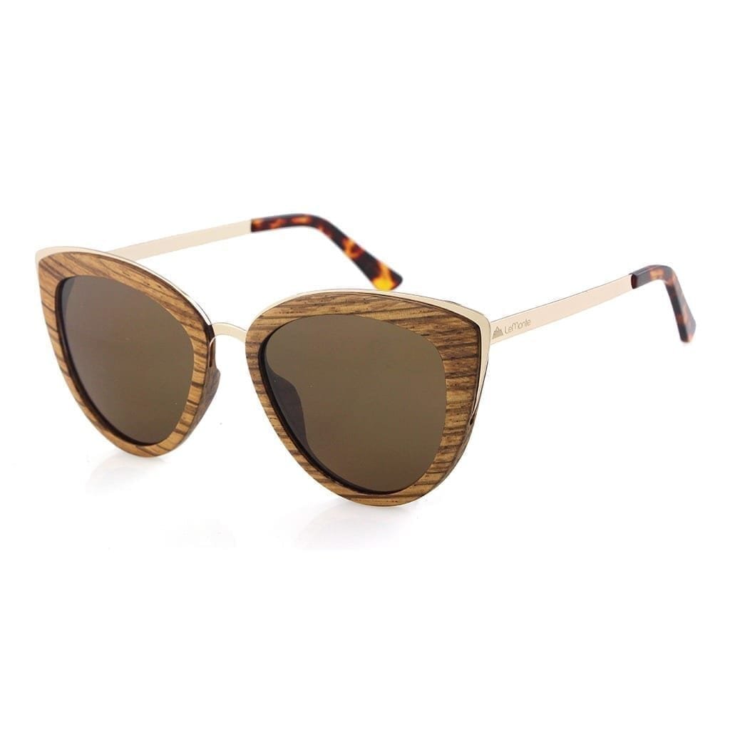 Gafas de sol de madera de mujer