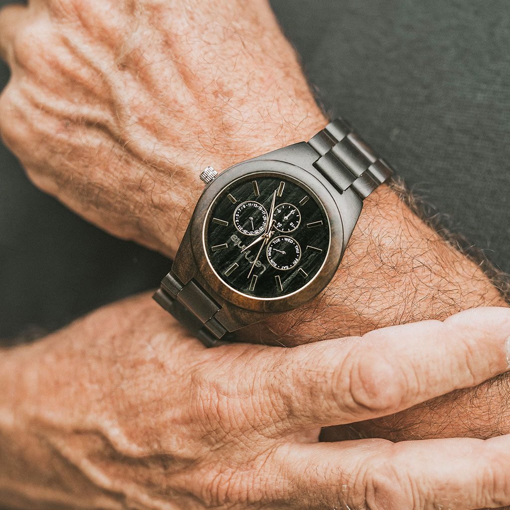 Reloj de madera para caballero