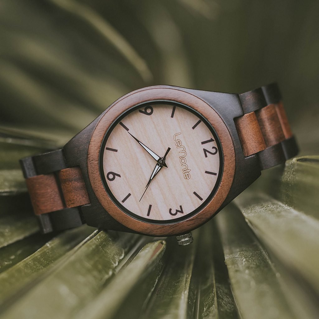 Reloj Oku - LeMonte: Con pulsera de madera