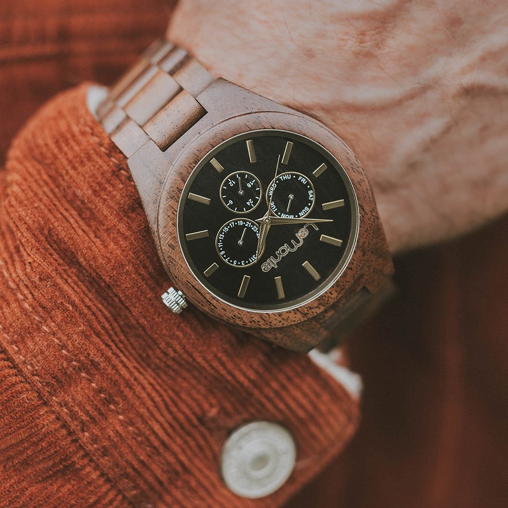 Reloj para hombre de madera