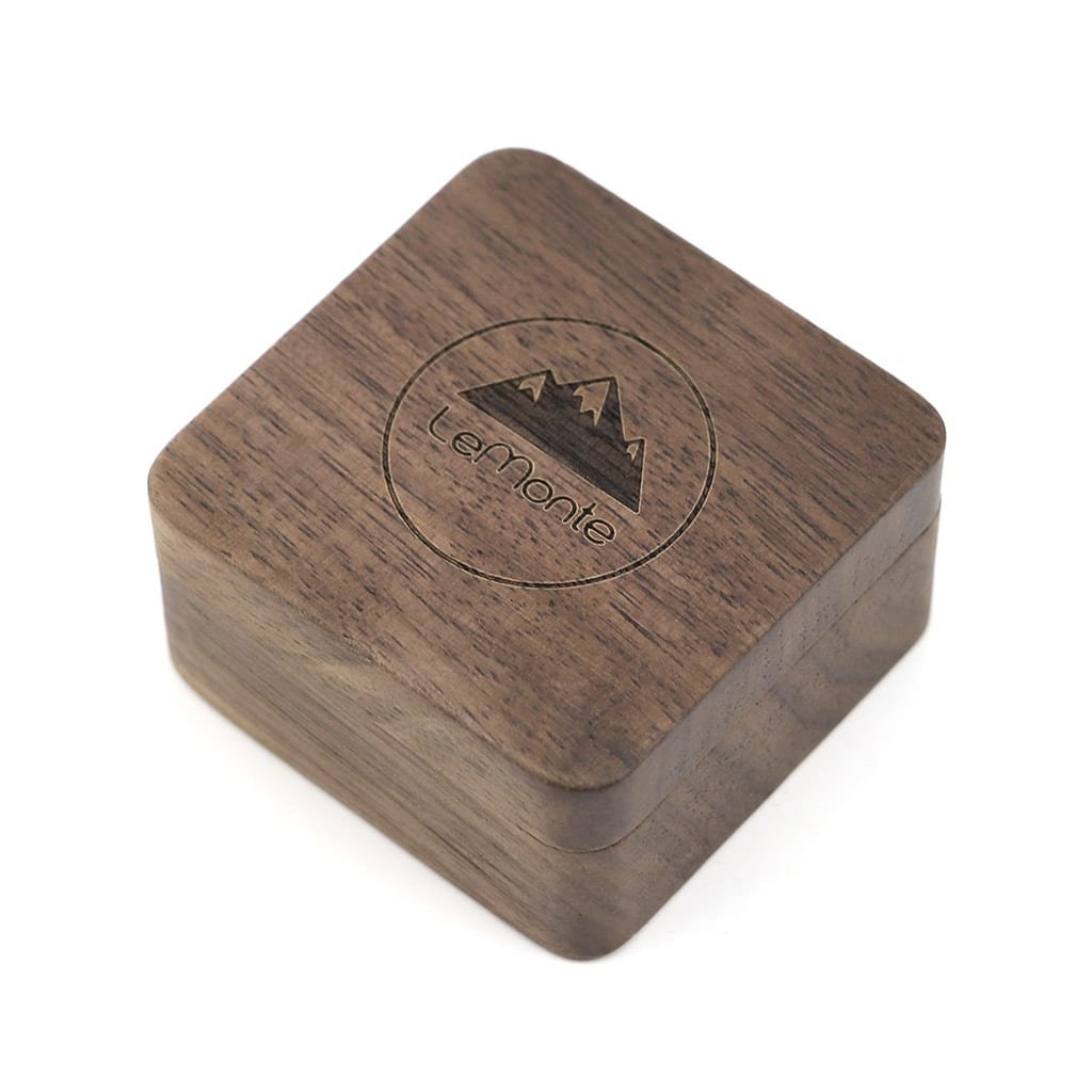 Caja para gemelos de madera